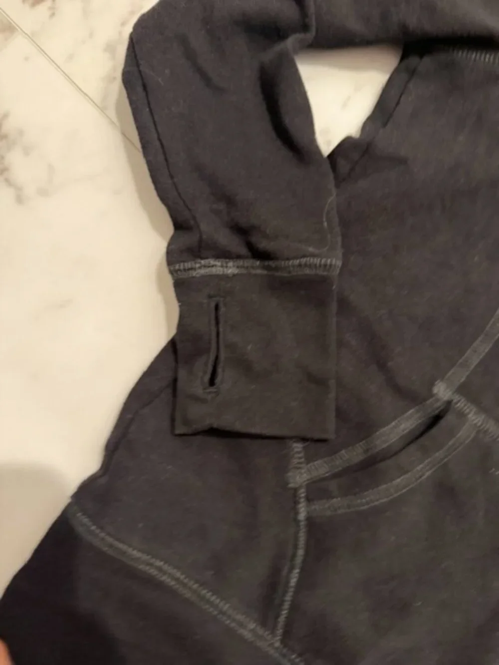 Justice black zip-up hoodie size 8
